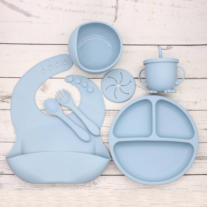 7 Piece Baby Feeding Set - Blue