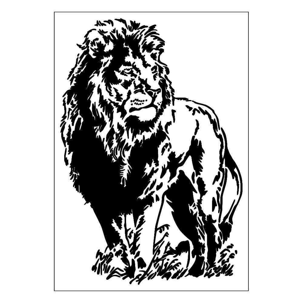 Lion Stencil