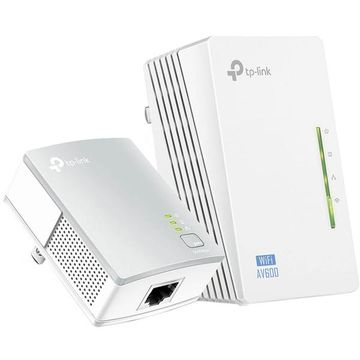 Tp-Link Wpa4220Kit 500Mbps Powerline Extender, 300Mbps Wi-Fi Extender