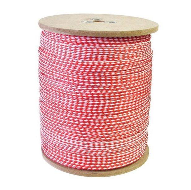 Ski-Rope 10mm x 450m Reel Red White