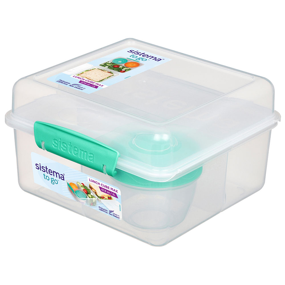 Sistema Sistema - Lunch Cube Maxi With 1 Pot - Teal