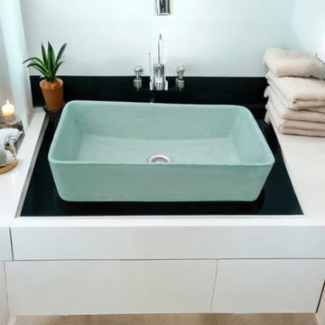 Aquatina Green Concrete Basin/Sink 47x23.5x12cm
