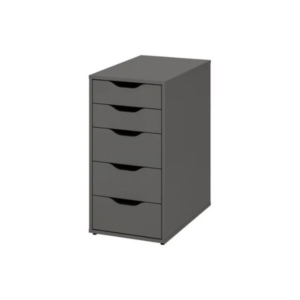 ALEX Drawer unit, Dark grey, 36x70cm