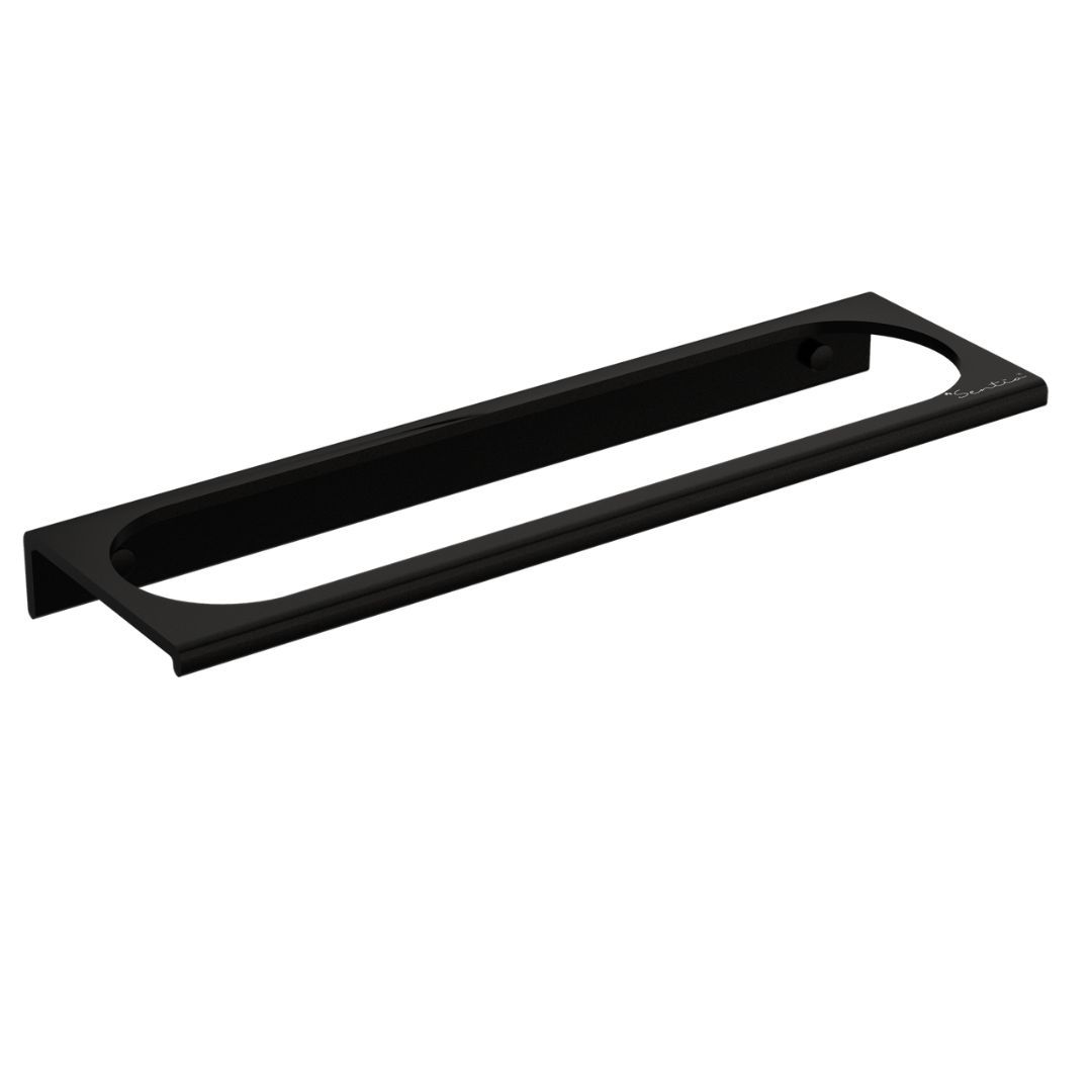AURA MATT BLACK - TOWEL BAR 600MM