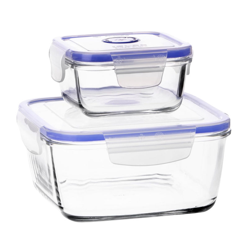 Borgonovo Superblock Square Food Storage Container 2 Piece Set