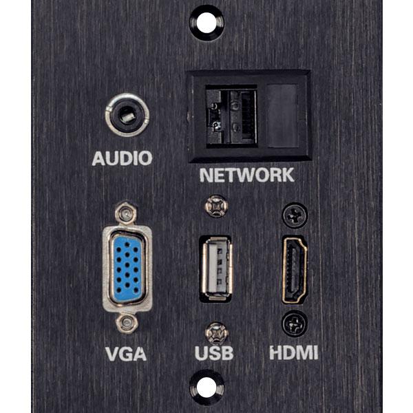 Multi Audio And Video Wall Plate 4X2