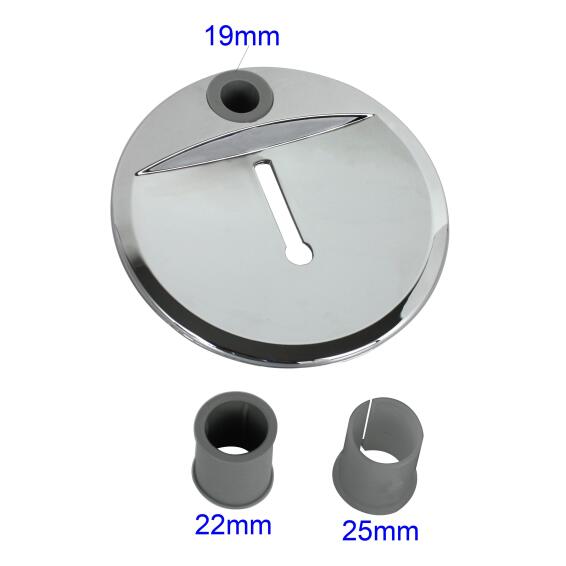 Shower soap dish chrome finish with 3 adaptors