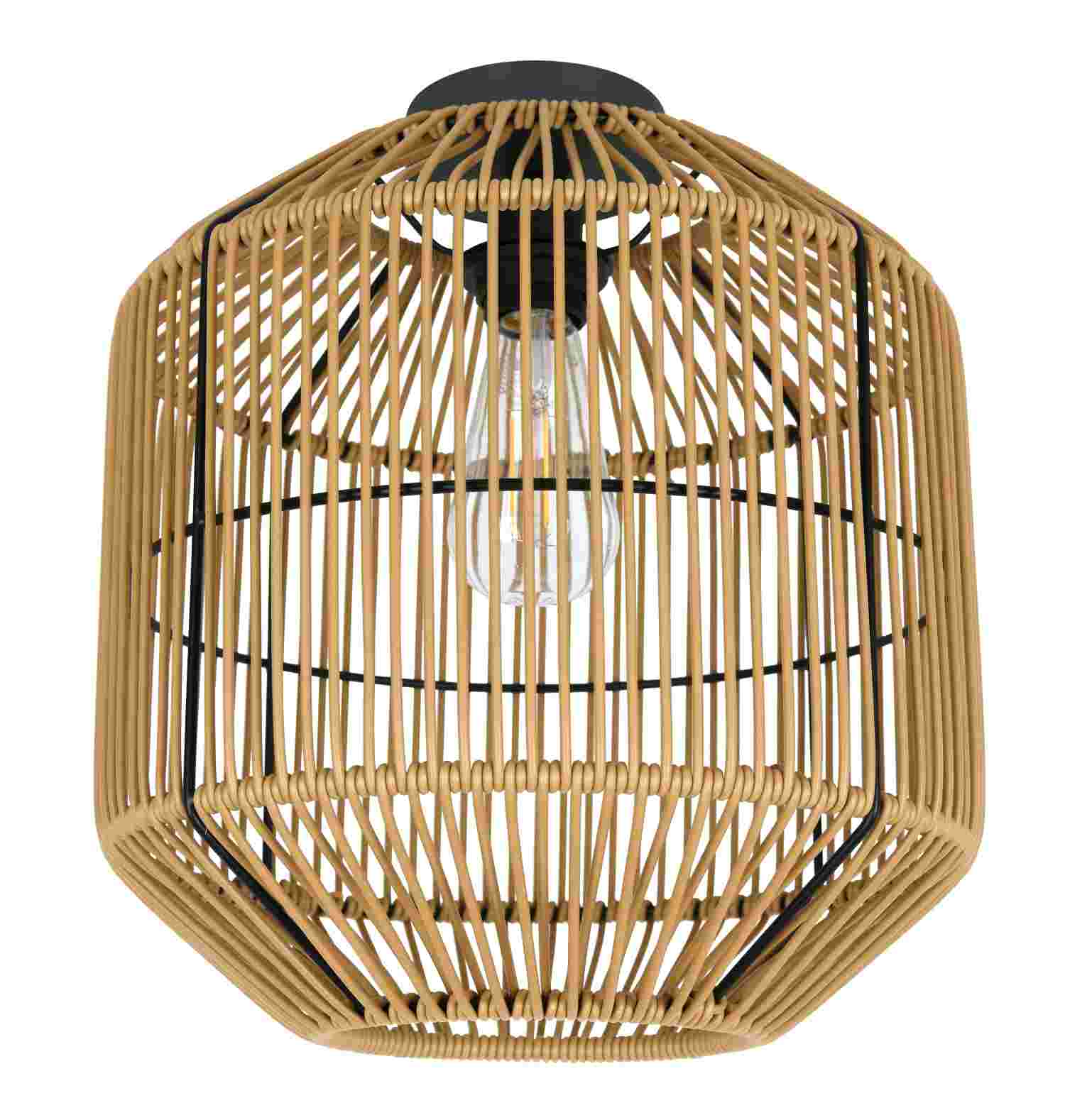 Zebbies Lighting Sable Rattan Ceiling Light