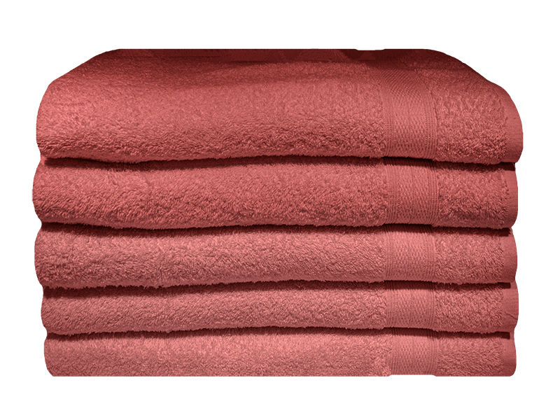 Bunty's Plush 450GSM 90x150cms Bath Sheets-05 Pc Pack-Dessert Sand