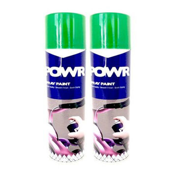 POWR Spray Paint Green Grass 300ml ( 2 Pack )