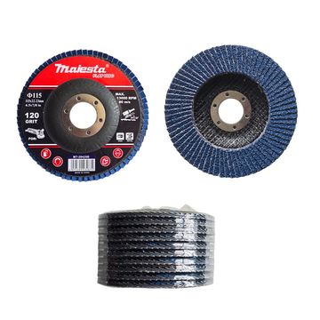 Majesta Flap Disc 115mm 120 Grit (10 Pack)