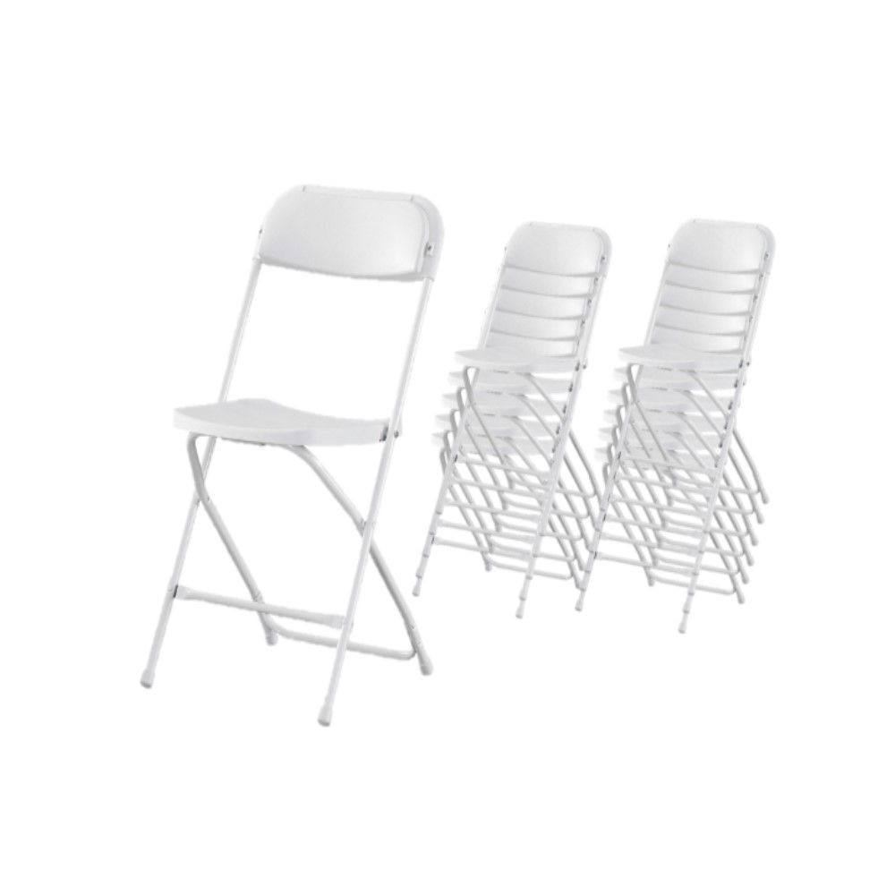 TOCC Yang Plastic Folding Chair White Set of 12