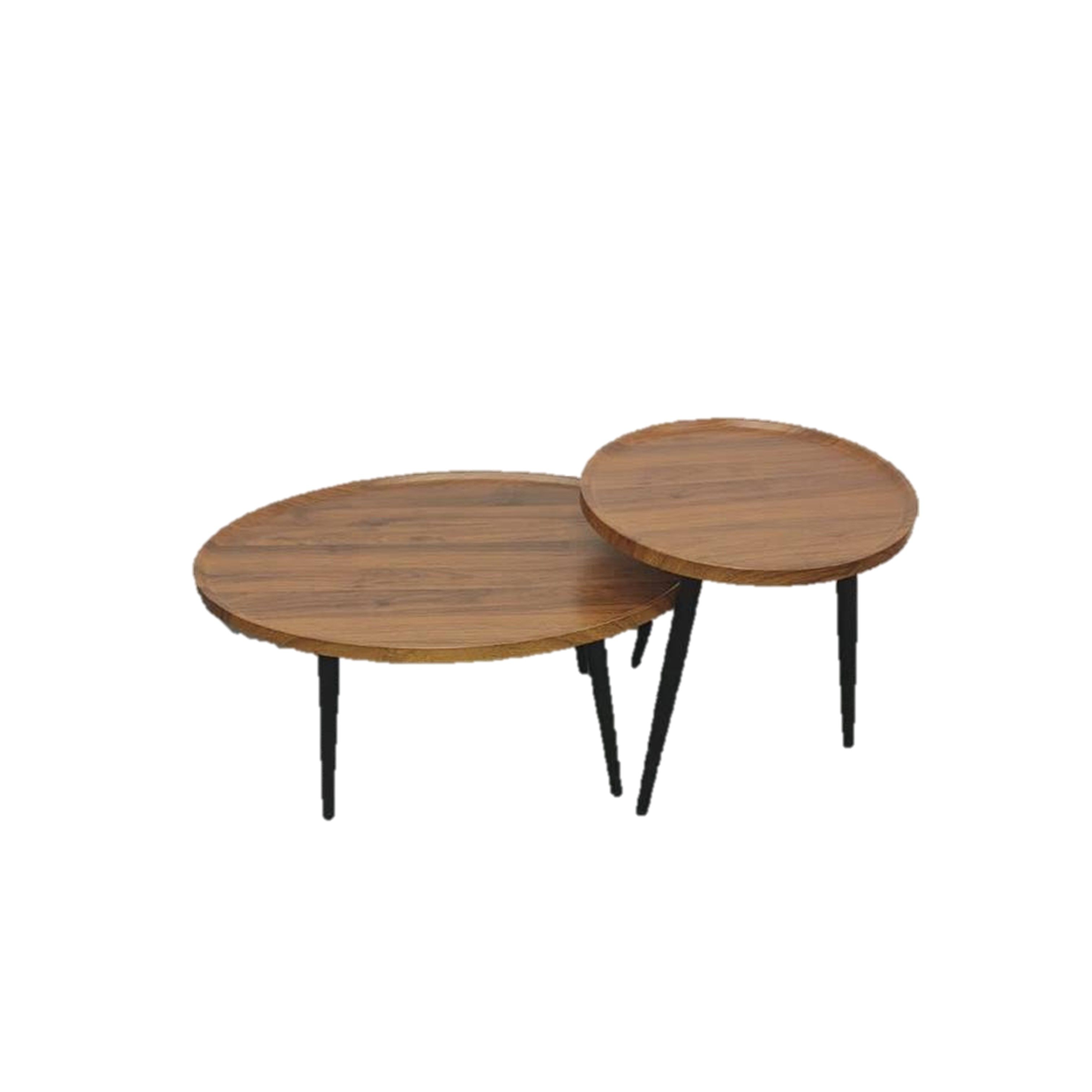 Rosewood Round Coffee Table (2 piece)