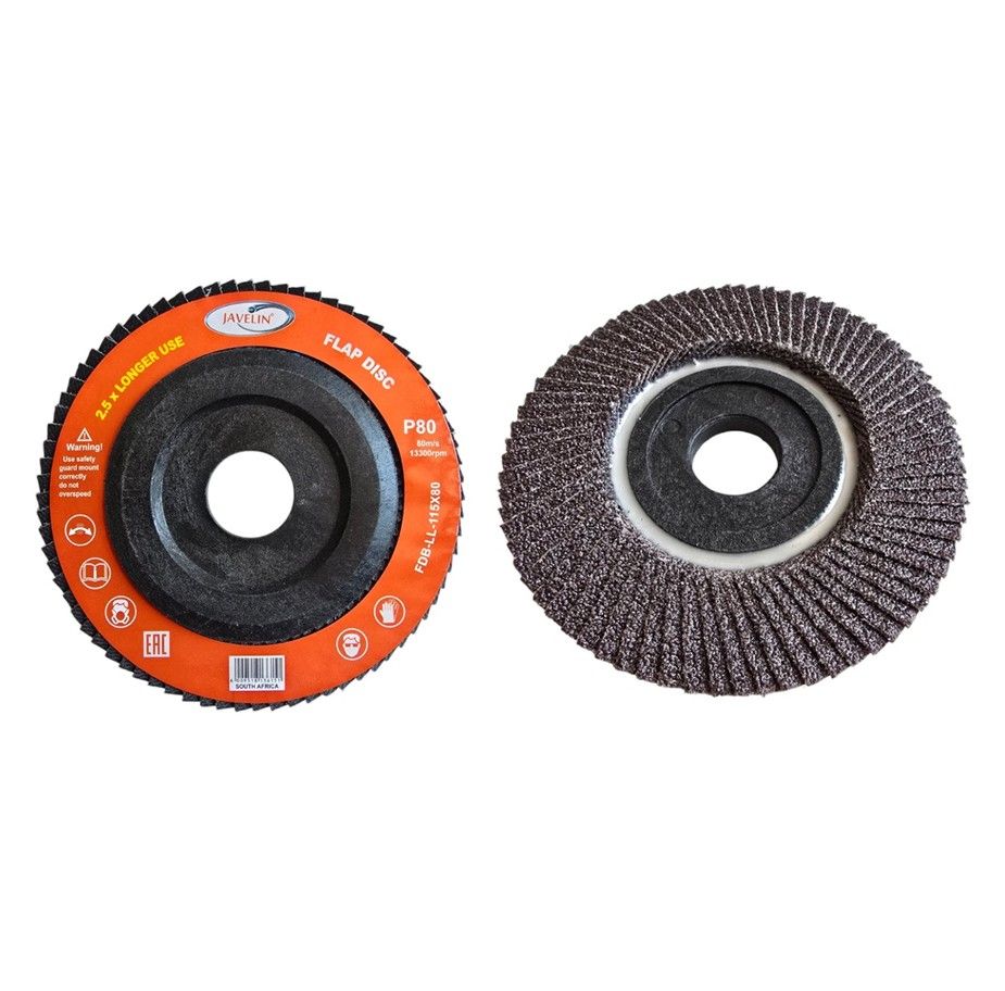 JAVELIN - 115mm Flap Disc P80 Long Life