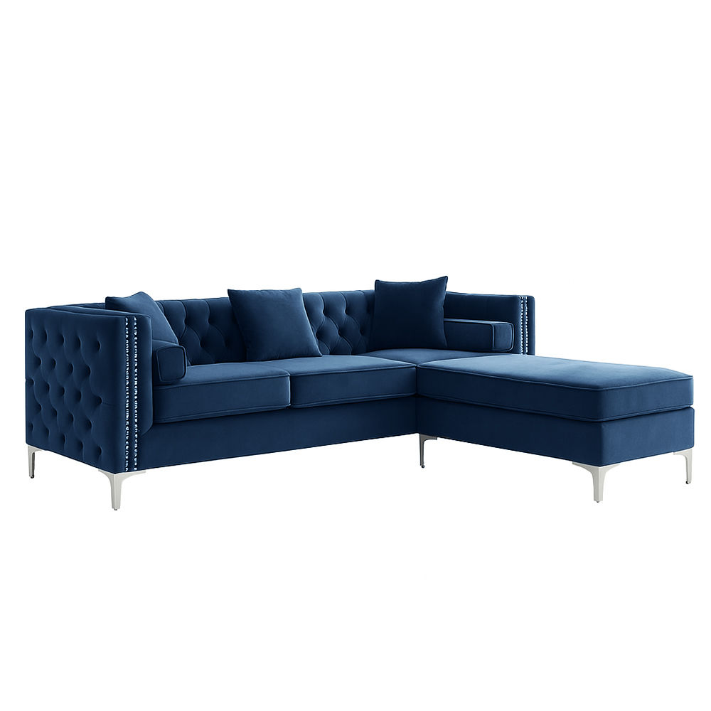 Oxford Corner Reversible Sectional Couch -Blue