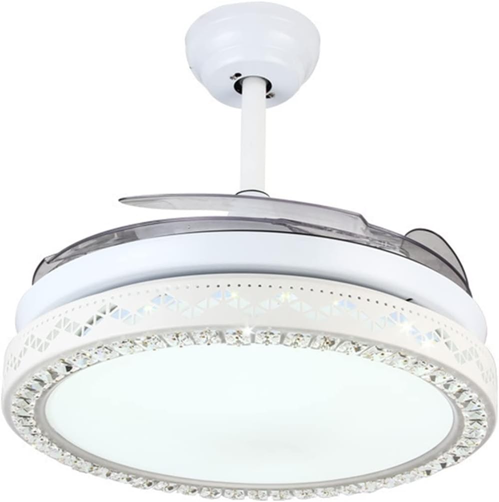 Led Ceiling Fan with Light 42 Inch Invisible Fan Lamp