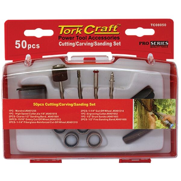 Cutting Carving Sanding Set 50 Pce Mini