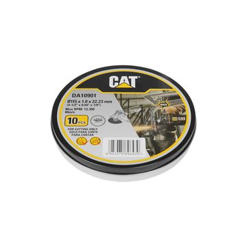 CAT Cutting Disc 115mm x 1mm x 22.2mm 10pcs Tin Case