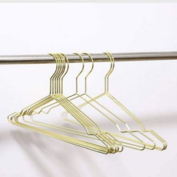 Slim gold steel hangers