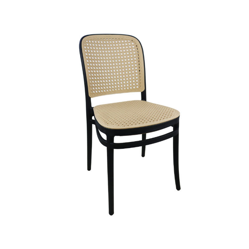 Vividitto - Rattan Chair Tan With Black Frame