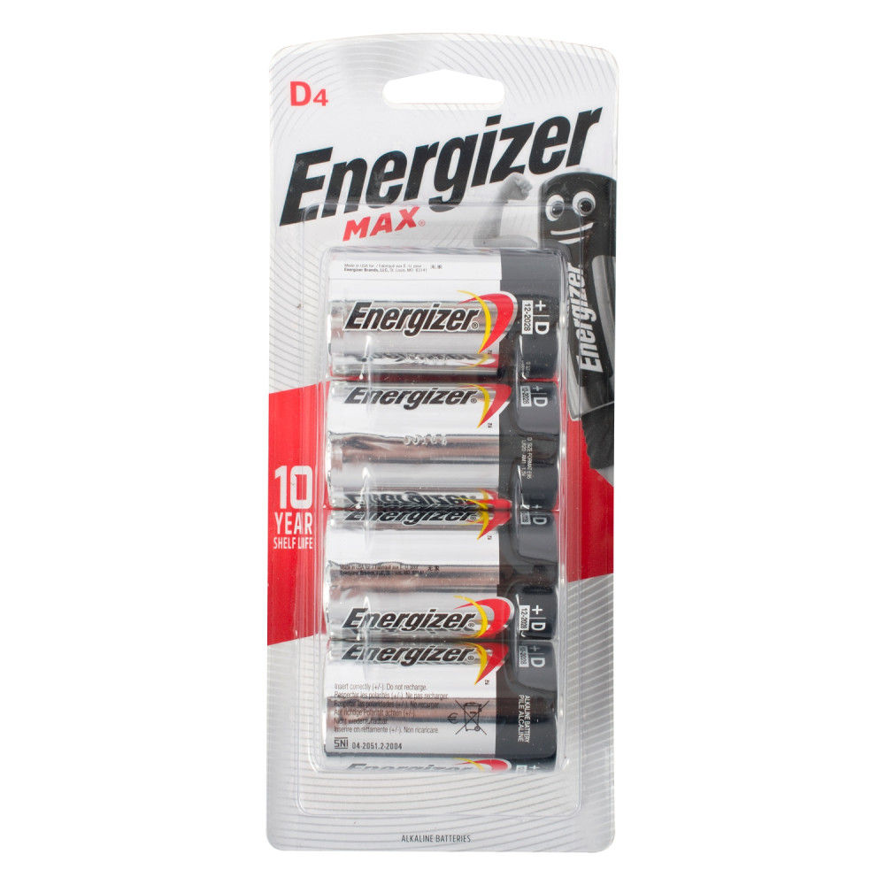 Energizer - 4 Piece - Max - D Batteries - 3 Pack