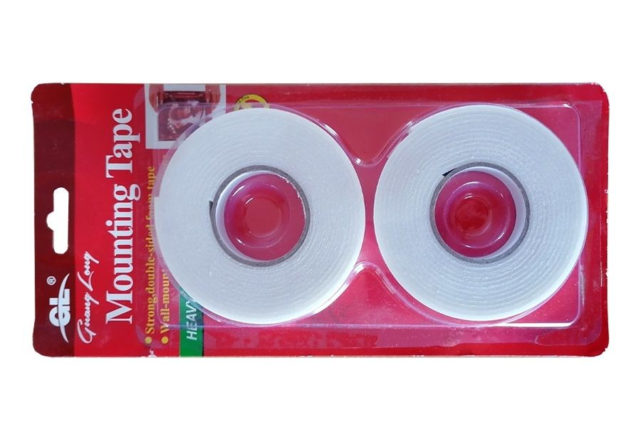 Double sided tape with 2 pieces