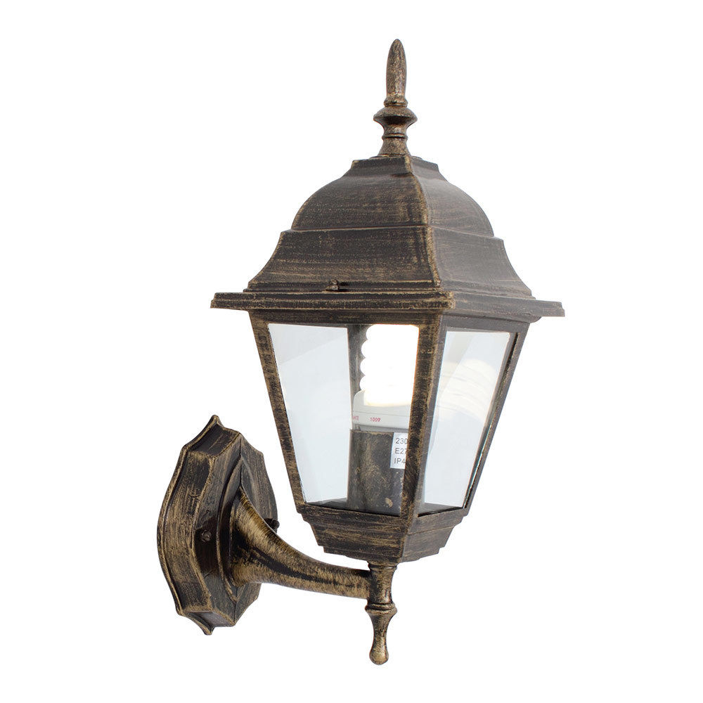 Eurolux - Lantern - 4 Panel - Up/Facing Black Gold - 2 Pack