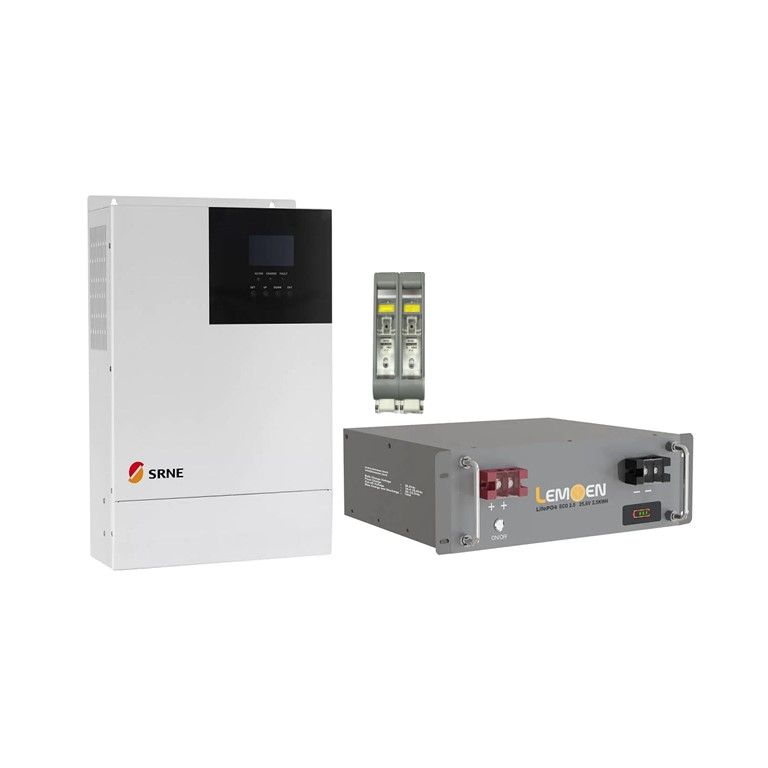 SNRE 3KW Offgrid Inverter and 2.56KwH Lemoen Lithium-ion Battery Combo