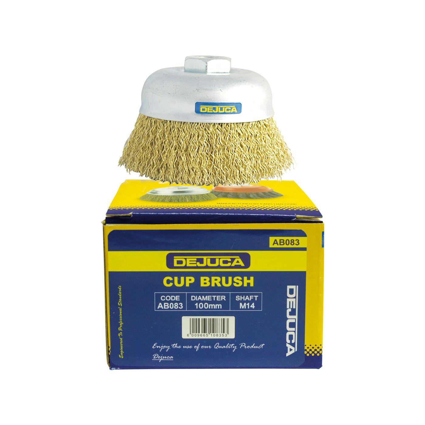 Dejuca - Wire Cup - Brush - 100mm - M14 - Thread - 4 Pack