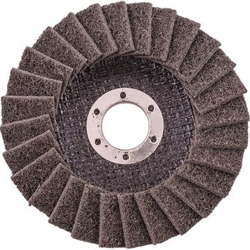 Flap Disc Non Woven 115mm x 22 Extra Fine Grey - 4 Pack