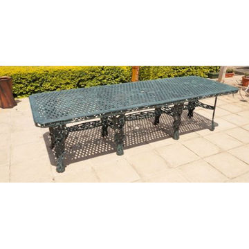 Ageless & Beautiful! Cast Aluminium Patio Table  / Garden Table / Outdoor Table - King Grape  - Rectangle (400cm x 100cm)