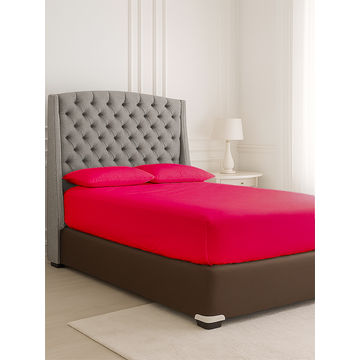 Simply Sleep - Everyday Collection Fitted Sheet - 90GSM - True Red - Super King (1pc)