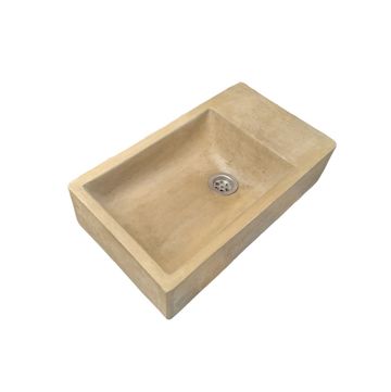 Sandstone Indoor & Outdoor Basin 420 x 240 x 115mm - Stone sink