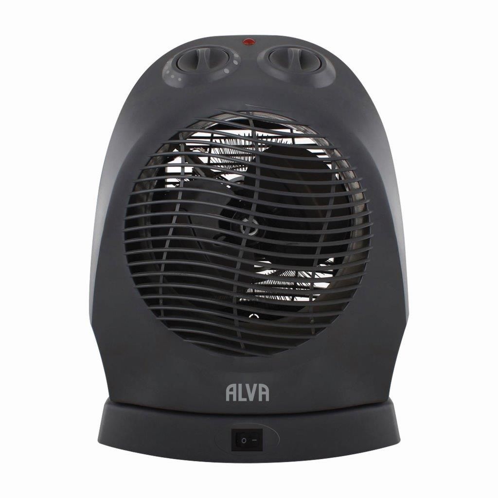 ALVA Electric Fan Heater 2000W Black 12 Month Warranty