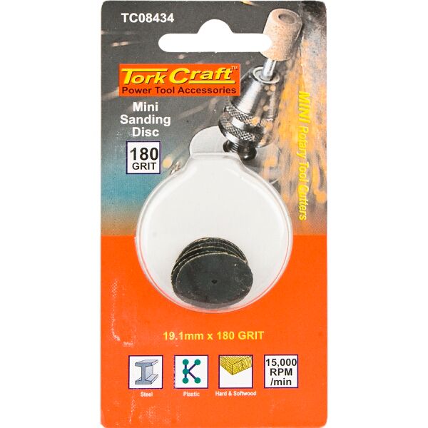 Mini Sanding Disc 19.1Mm 180G