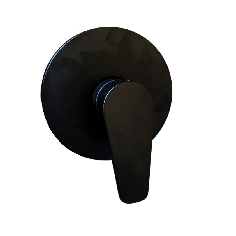 Muett Black Round Shower Mixer