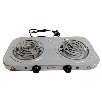 2 Plate Double Spiral Electric Hot Plate