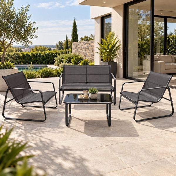 Prestige Home - Alviero 4-Piece Patio Lounge Set