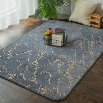 Nu Dekor - 3D Marble Design Carpet - 150 x 200cm - Grey
