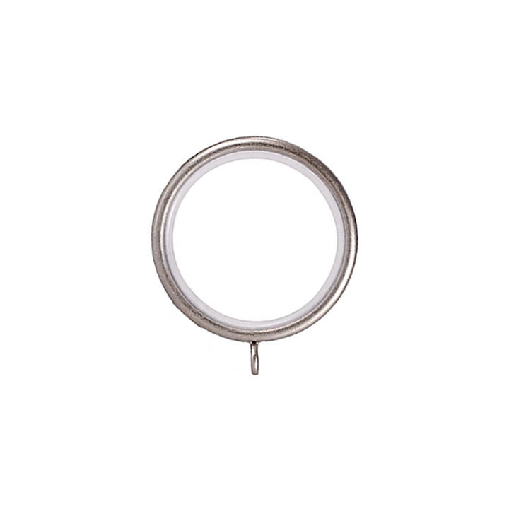 Matoc Designs Curtain Rings Silver for Curtain Poles - Pack of 10