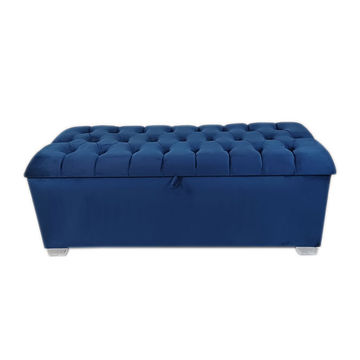 Designer Concepts Connor Storage Box - Large- Queen- Royal Blue