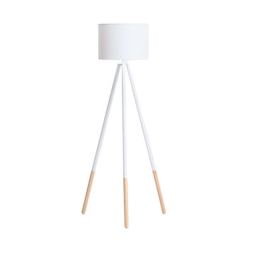 Vividitto - Thiago Wooden Tripod - White Fabric Shade 156cm