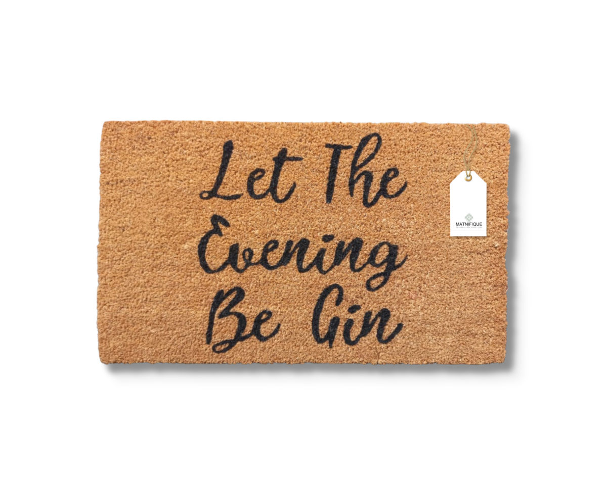 Matnifique Coir Design Doormat - Evening Gin 700 x 400 x 14mm
