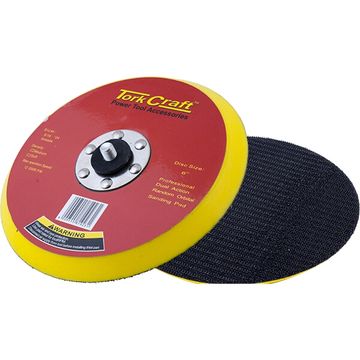 Da Sander Pad Hook And Loop 5 16 - 24Unf Med Soft No Holes 150Mm 6"