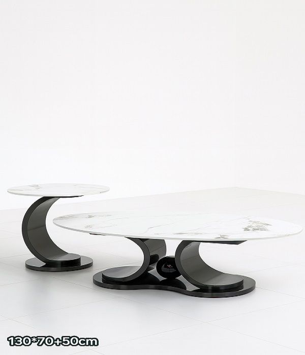 Prestige Home - Gorgina Coffee Table and Side Table Set - Black