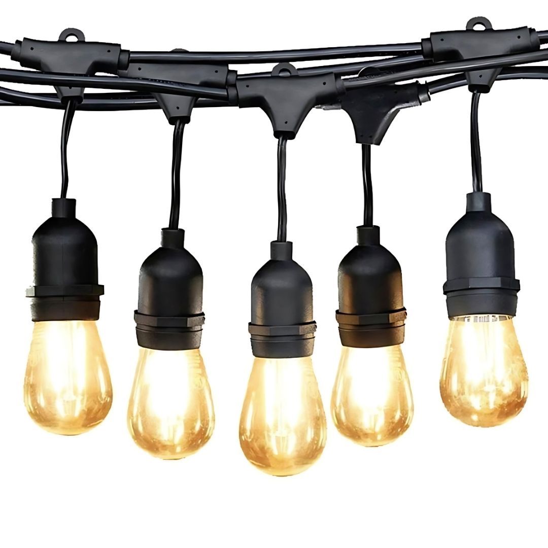 10m Solar Decor String Light with Bulbs & Solar Panel 3000k