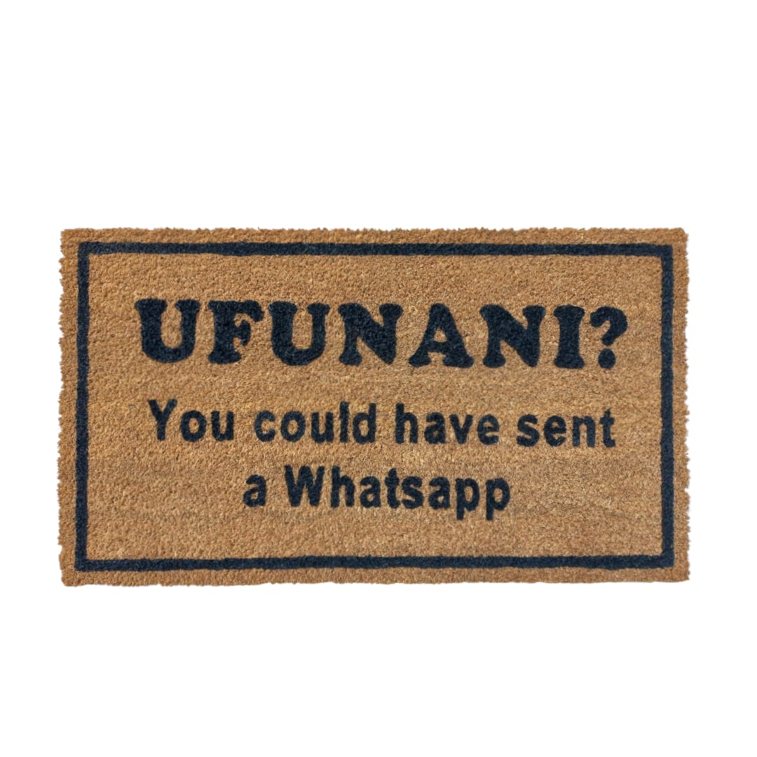 Matnifique Coir Design Doormat - Ufunani 700 x 400 x 14mm