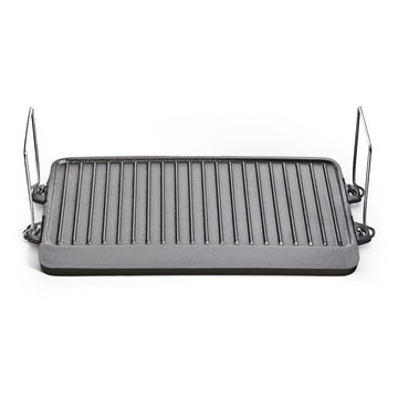 Campfire 2 Burner Wide Gas or Fire Cast Iron  Grill Plate