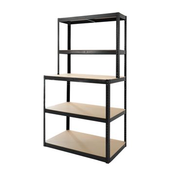 Infinity Homeware 5 Tier Shelving Unit & Workbench -100 x 60 x 180 cm