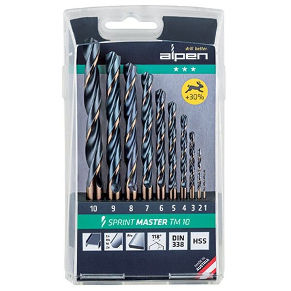 Alpen Sprint Master Tm10 10-Pcs 1 -10 X 1Mm Set
